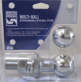 Convert-a-ball changeable towball